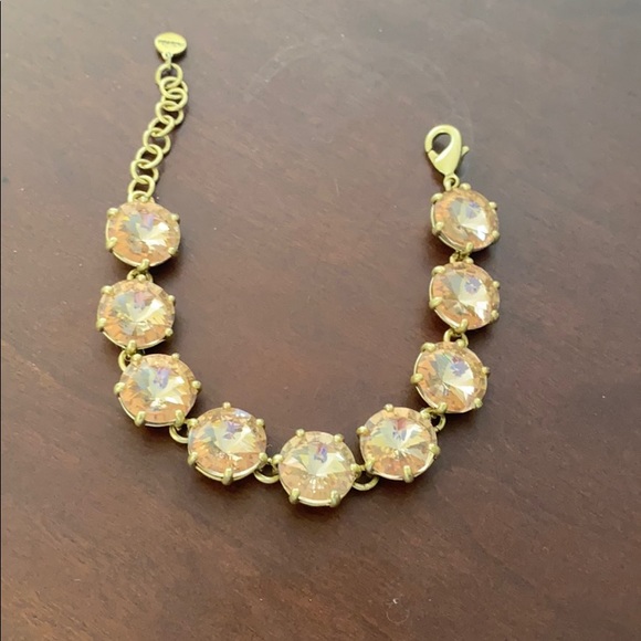 Stella & Dot Peach Crystal bracelet - Picture 2 of 3
